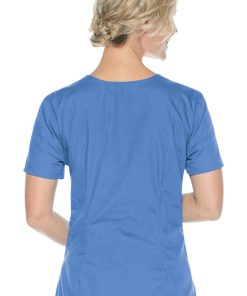 Landau Urbane Essentials Women's Tailored Solid Scrub Top -Silverts-shop 3 ln 8111 650