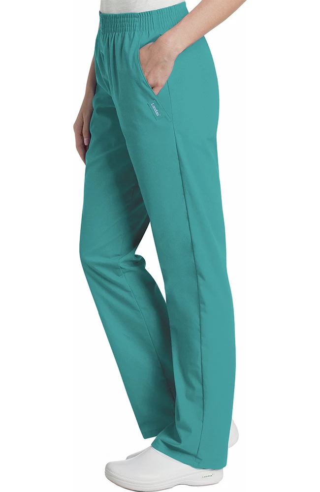 Landau Clearance Women's Eased Classic Fit With Elastic Waist Scrub Pants - Image 3
