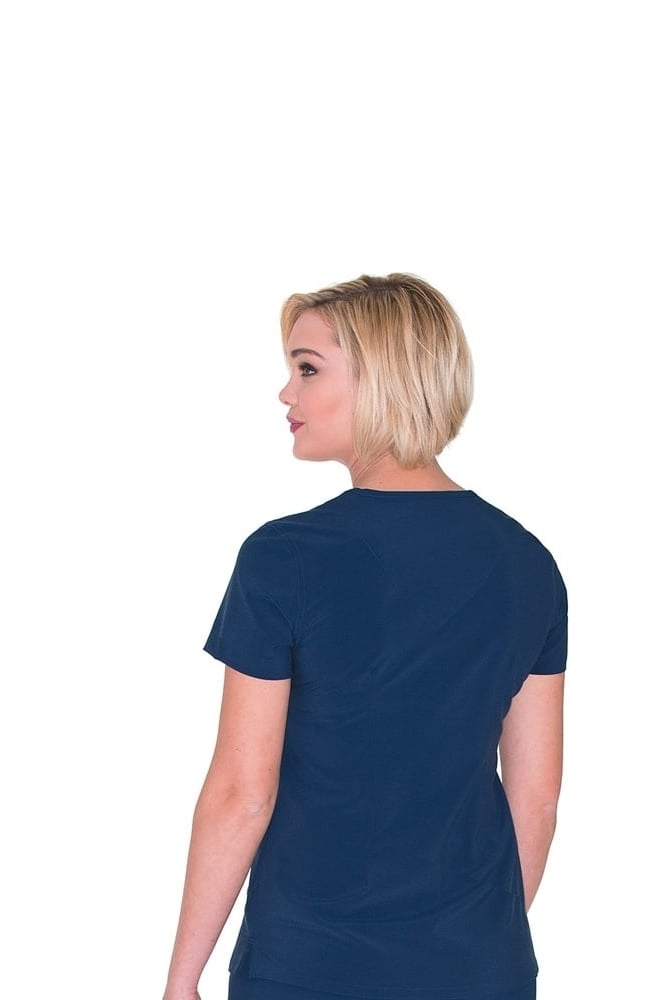Clearance Women's Motivate V-Neck Solid Scrub Top with Tonal Stitching Urbane Clearance Women's Motivate V-Neck Solid Scrub Top With Tonal Stitching -Silverts-shop 3 ln 9015 clearance 650