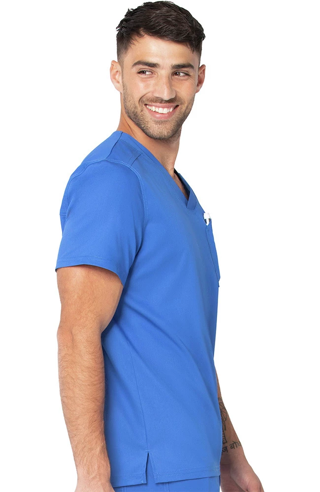 Urbane Clearance Men's Tuckable Solid Scrub Top - Image 3