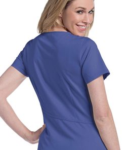 Urbane Clearance Women's Sophie Crossover Solid Scrub Top -Silverts-shop 3 ln 9577 clearance 650