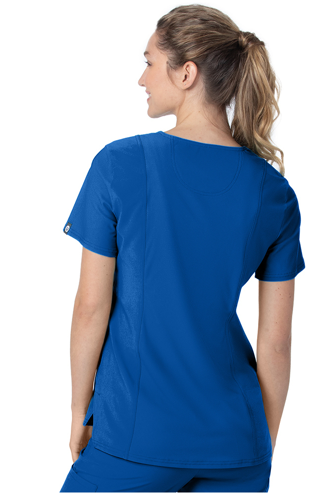 Urbane Women's Tailored V-Neck Solid Scrub Top 5 Urbane Women's Tailored V-Neck Solid Scrub Top - Image 3