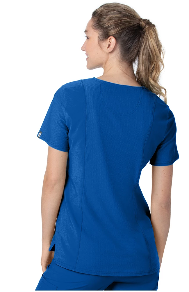 Urbane Women's Tailored V-Neck Solid Scrub Top - Image 3