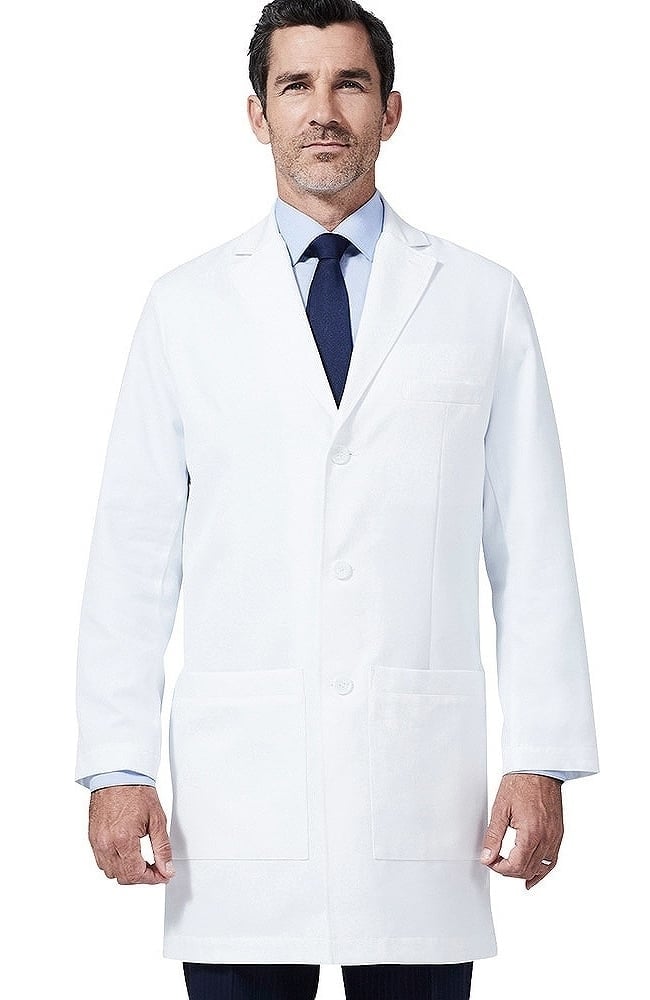 Men's M3 Laennec Classic Fit 40" Lab Coat Medelita Men's M3 Laennec Classic Fit 40" Lab Coat -Silverts-shop 3 md lmm3lc 650