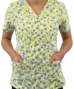 Maevn Uniforms Women's Twinkle Twinkle Print Scrub Top 4 Maevn Uniforms Women's Twinkle Twinkle Print Scrub Top -Silverts-shop 3 mv 1767 print 650 1