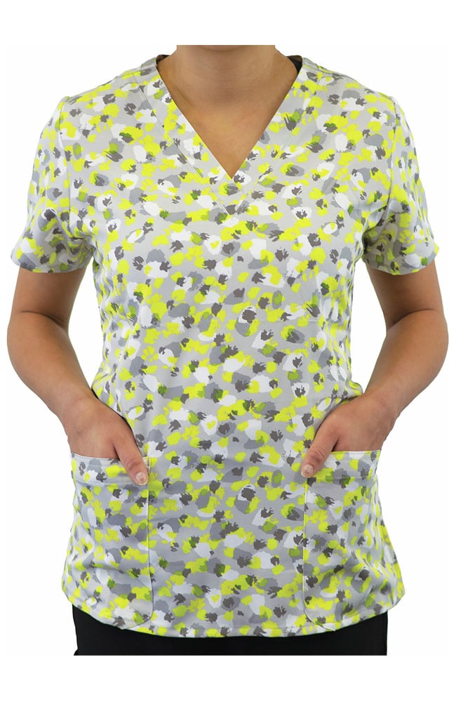 Women's Twinkle Twinkle Print Scrub Top Maevn Uniforms Women's Twinkle Twinkle Print Scrub Top -Silverts-shop 3 mv 1767 print 650 1