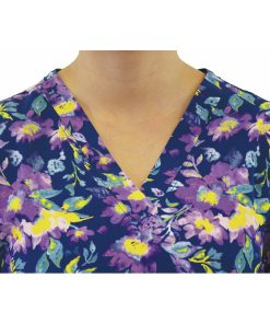 Maevn Uniforms Women's Nature's Calm Print Scrub Top -Silverts-shop 3 mv 1767 print 650 5
