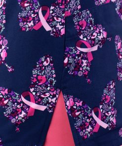 Maevn Uniforms Clearance Women's Graceful Strength Print Scrub Top -Silverts-shop 3 mv 1767 printclearance 650 1