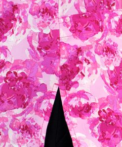 Maevn Uniforms Clearance Women's Peony Pink Print Scrub Top -Silverts-shop 3 mv 1767 printclearance 650