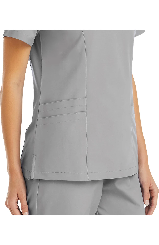 Maevn Uniforms Women's Mock Wrap Scrub Top - Image 3