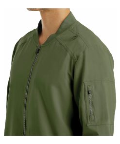 Maevn Uniforms Men's Front Zip Warm Up Scrub Jacket -Silverts-shop 3 mv 5861 650