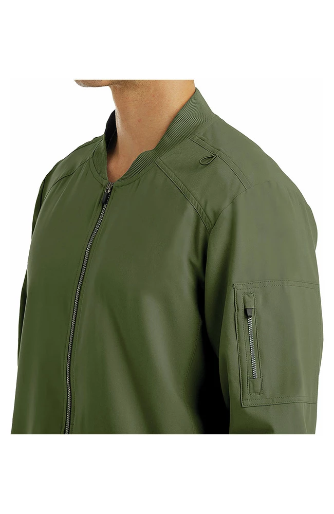 Maevn Uniforms Men's Front Zip Warm Up Scrub Jacket - Image 3