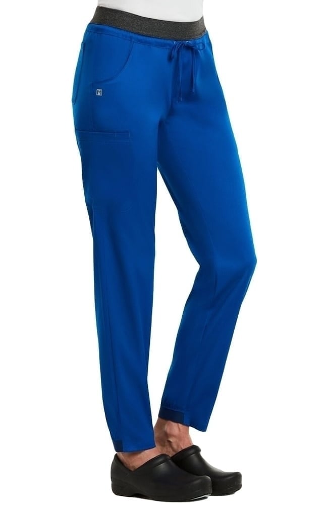 Women's Drawstring Elastic Waistband Cargo Scrub Pant Maevn Uniforms Women's Drawstring Elastic Waistband Cargo Scrub Pant -Silverts-shop 3 mv 6701 650