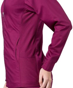 EON Women's COOLMAX Mesh Panel Solid Scrub Jacket 4 EON Women's COOLMAX Mesh Panel Solid Scrub Jacket -Silverts-shop 3 mv 8708 650