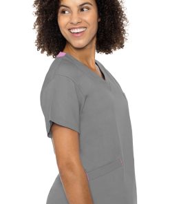 Med Couture Clearance Women's Signature V-Neck Solid Scrub Top 4 Med Couture Clearance Women's Signature V-Neck Solid Scrub Top -Silverts-shop 3 pe 8403 clearance 650