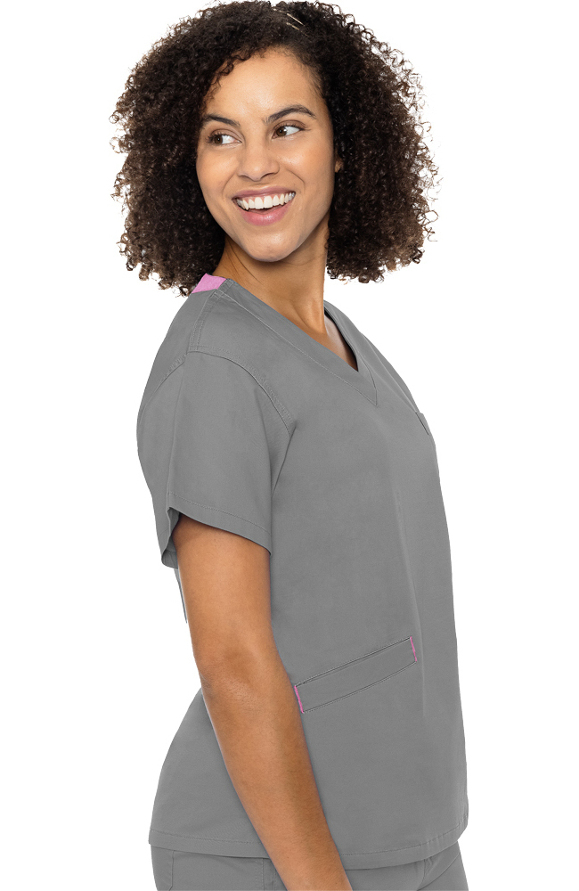 Clearance Women's Signature V-Neck Solid Scrub Top Med Couture Clearance Women's Signature V-Neck Solid Scrub Top -Silverts-shop 3 pe 8403 clearance 650
