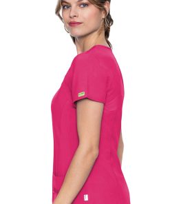 Med Couture Women's Refined V-Neck Solid Scrub Top 4 Med Couture Women's Refined V-Neck Solid Scrub Top -Silverts-shop 3 pe 8416 650