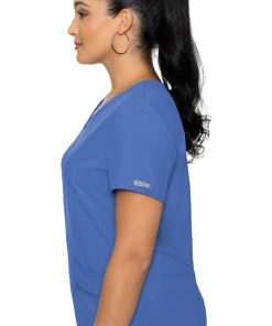 Med Couture Clearance Women's Knit Back Solid Scrub Top -Silverts-shop 3 pe 8478 clearance 650