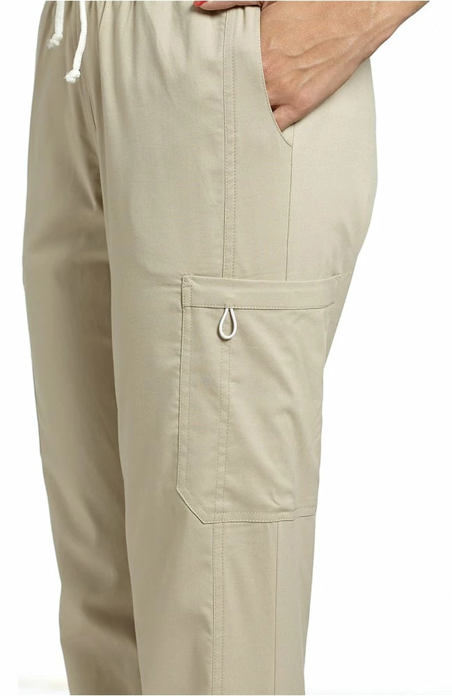 White Cross Clearance Women's Elastic Waist Cargo Scrub Pant - Image 3