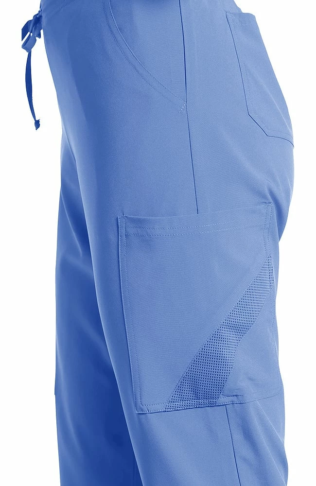 White Cross Women's Drawstring Cargo Scrub Pant - Image 3