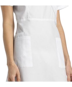 White Cross Women's Pleated Mock Wrap Scrub Dress -Silverts-shop 3 wc 8014 650