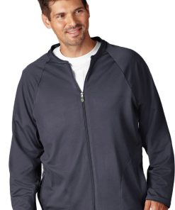 Jockey Scrubs Clearance Men's Zip Front Fleece Solid Scrub Jacket -Silverts-shop 3 wh 2397 clearance 650