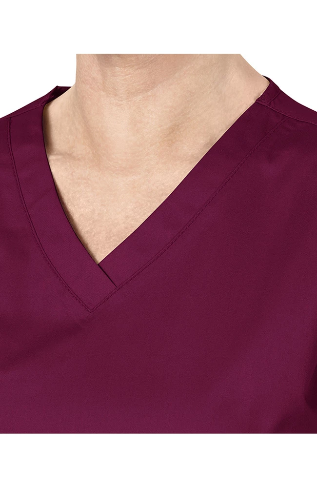 WonderWORK Clearance Women's V-Neck Solid Scrub Top - Image 3