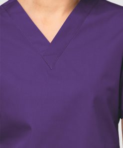 WonderWink Clearance Women's Bravo Lady Fit V-Neck Solid Scrub Top 10 WonderWink Clearance Women's Bravo Lady Fit V-Neck Solid Scrub Top -Silverts-shop 3 wk 6016 clearance 650