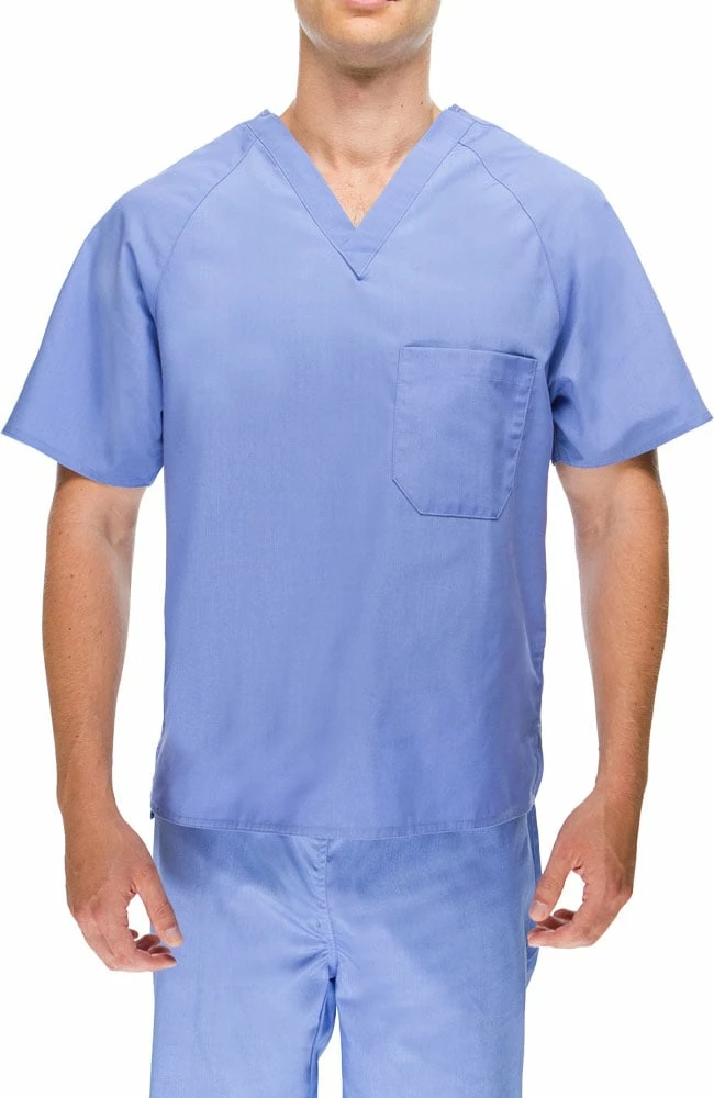 AllHeart Clearance Men's V-Neck Solid Scrub Top - Image 4