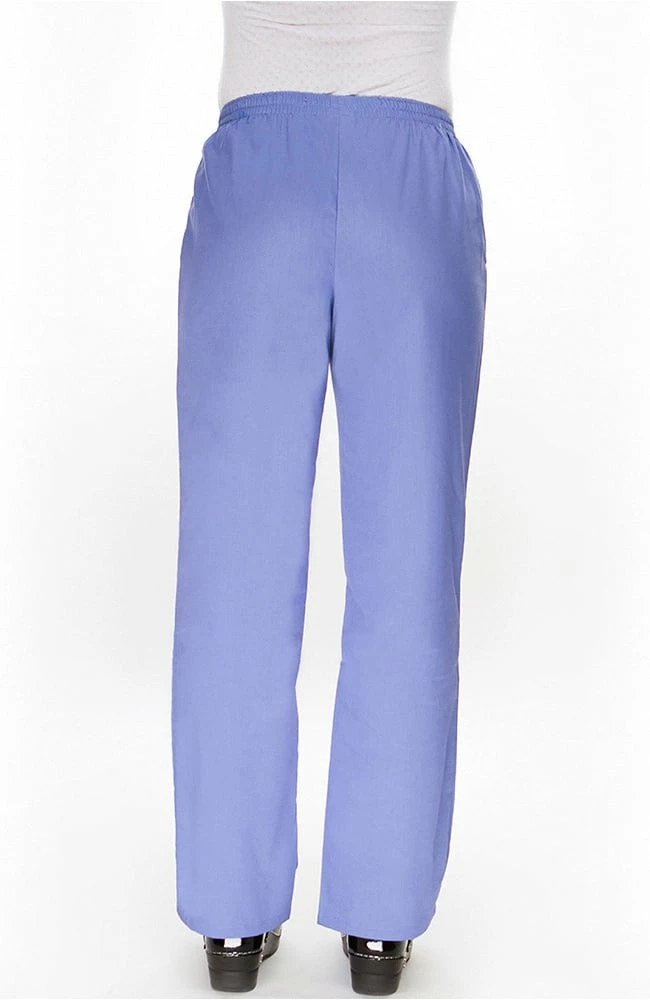 Clearance Basics By Allheart Women's V-Neck Scrub Top & Elastic Waist Scrub Pant Set - Image 4