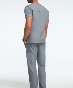 AllHeart Clearance Men's Solid Scrub Top & Cargo Scrub Pant Set 5 AllHeart Clearance Men's Solid Scrub Top & Cargo Scrub Pant Set -Silverts-shop 4 ah lsset1 clearance 650