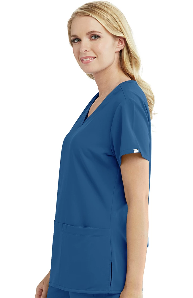 Grey's Anatomy Clearance Women's V-Neck Solid Scrub Top - Image 4