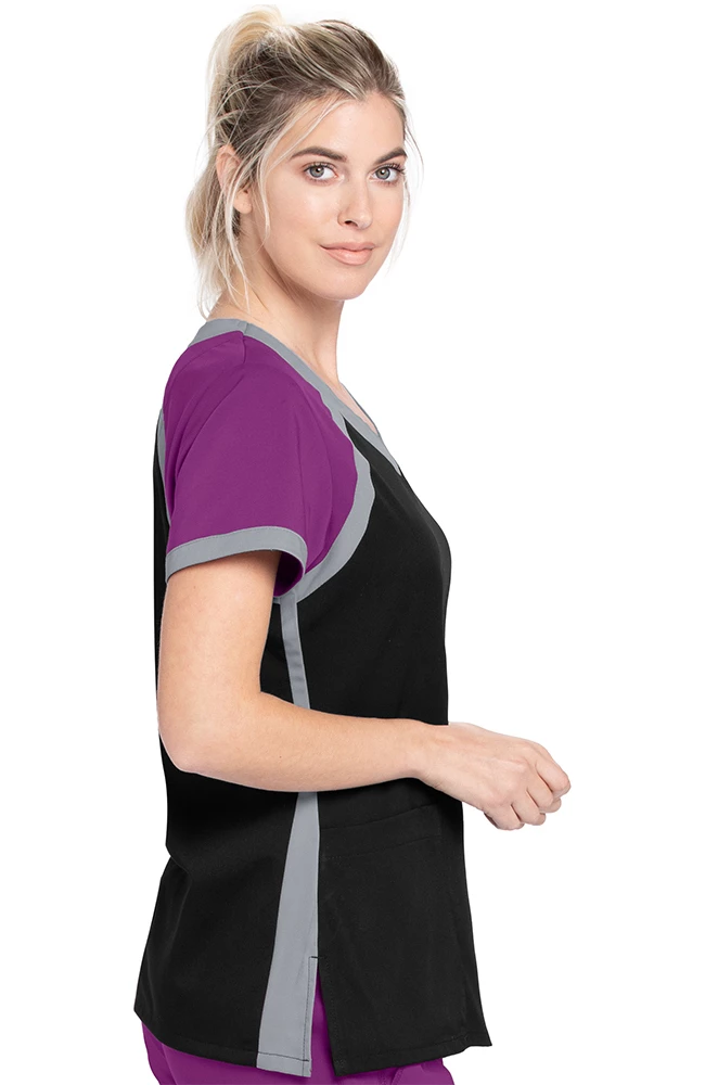 Grey's Anatomy Clearance Women's Scuba Solid Scrub Top - Image 4