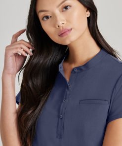 Barco Uniforms Barco Unify Women's Henley Tuck-In Scrub Top 9 Barco Uniforms Barco Unify Women's Henley Tuck-In Scrub Top -Silverts-shop 4 bc but163 650