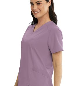 Barco One Clearance Women's V-Neck Contrast Mesh Solid Scrub Top 5 Barco One Clearance Women's V-Neck Contrast Mesh Solid Scrub Top -Silverts-shop 4 bc bwt012 clearance 650