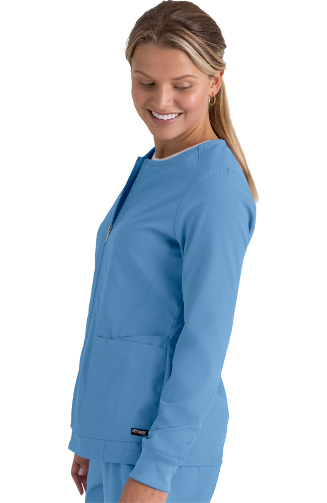 Women's Gianna Warm-Up Scrub Jacket Grey's Anatomy Women's Gianna Warm-Up Scrub Jacket -Silverts-shop 4 bc grsw873 650