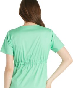 Cherokee Clearance Women's Mock Wrap Solid Scrub Top -Silverts-shop 4 ck 1841 clearance 650