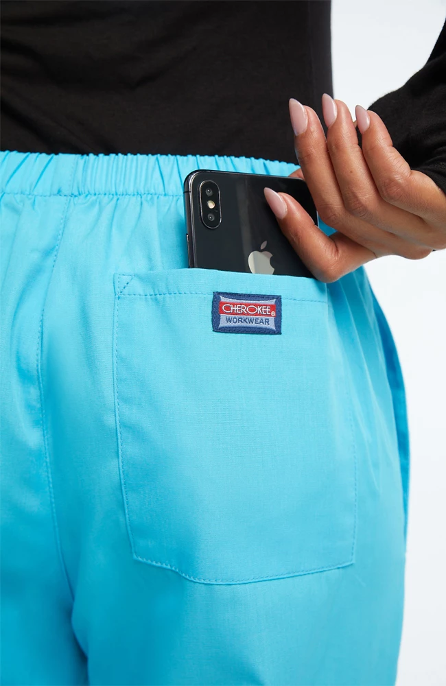 Cherokee Workwear Clearance Women's Natural Rise Flare Leg Scrub Pants - Image 4