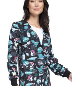 Cherokee Clearance Women's I'm A Dentisaurus Print Jacket 5 Cherokee Clearance Women's I'm A Dentisaurus Print Jacket -Silverts-shop 4 ck ck321 printclearance 650