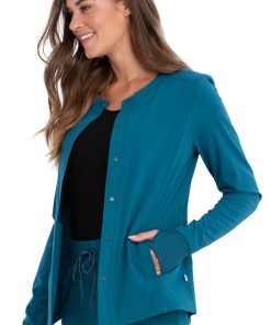 Cherokee Clearance Women's Solid Scrub Jacket -Silverts-shop 4 ck ck387a clearance 650