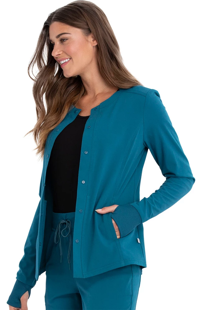 Cherokee Clearance Women's Solid Scrub Jacket - Image 4