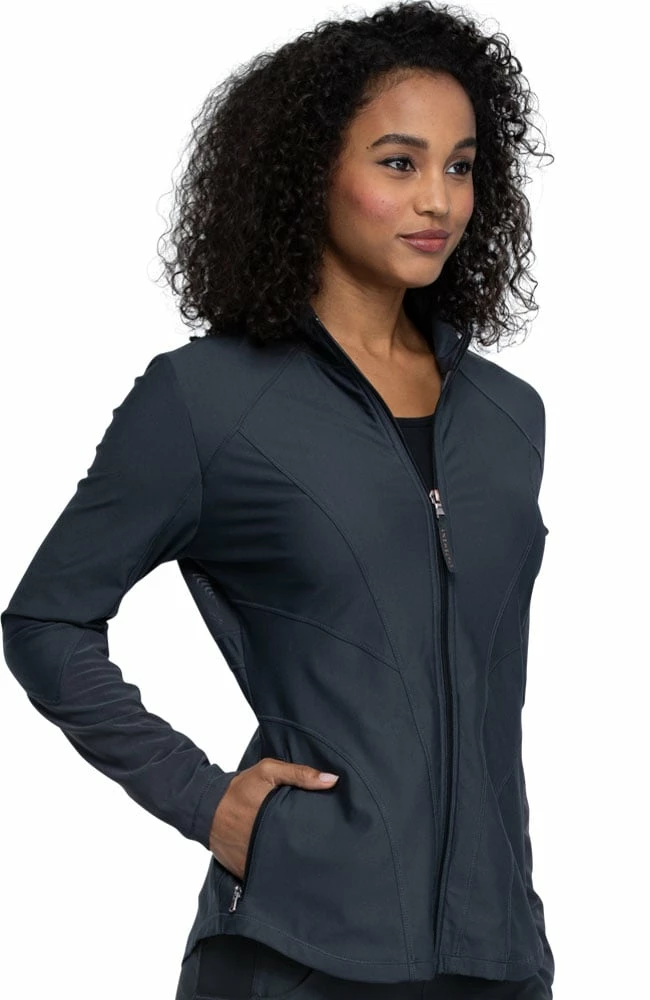 Cherokee Women's Zip Front Scrub Jacket - Image 4