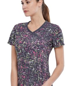 Cherokee Clearance Women's From Scratch Print Scrub Top -Silverts-shop 4 ck ck608 printclearance 650 1