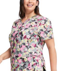 Cherokee Women's Floral Camotion Print Scrub Top 5 Cherokee Women's Floral Camotion Print Scrub Top -Silverts-shop 4 ck ck634 print 650