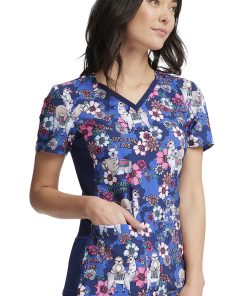 Cherokee Women's Happy Pals Print Scrub Top 5 Cherokee Women's Happy Pals Print Scrub Top -Silverts-shop 4 ck ck636 print 650 1