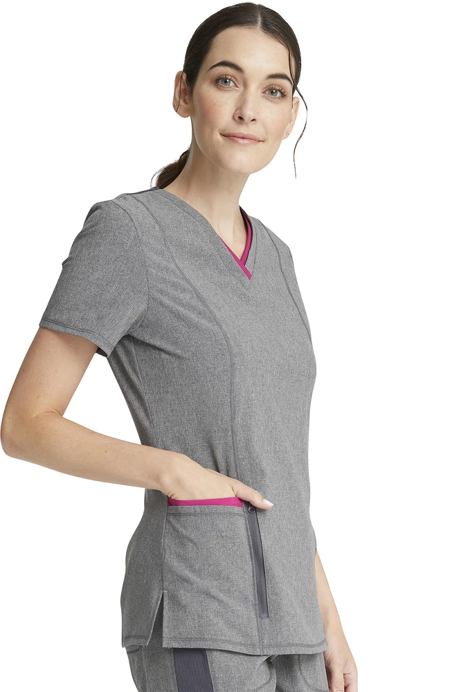 Cherokee Clearance Women's Shaped V-Neck Top - Image 4