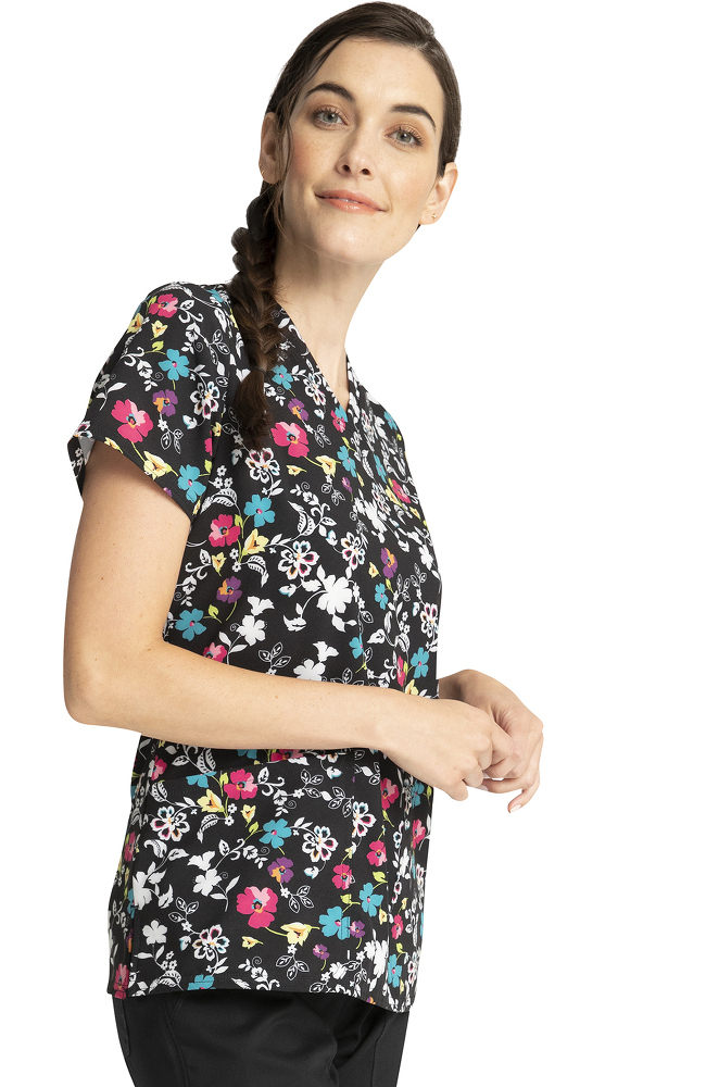 Clearance Women's Scroll For It Print Scrub Top Cherokee Clearance Women's Scroll For It Print Scrub Top -Silverts-shop 4 ck ck671 printclearance 650 1
