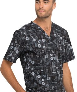 Cherokee Clearance Men's Its Tiki Time Print Scrub Top 10 Cherokee Clearance Men's Its Tiki Time Print Scrub Top -Silverts-shop 4 ck ck675 printclearance 650
