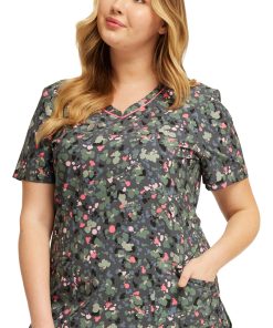 Cherokee Women's What The Speck? Print Scrub Top 5 Cherokee Women's What The Speck? Print Scrub Top -Silverts-shop 4 ck ck678 print 650