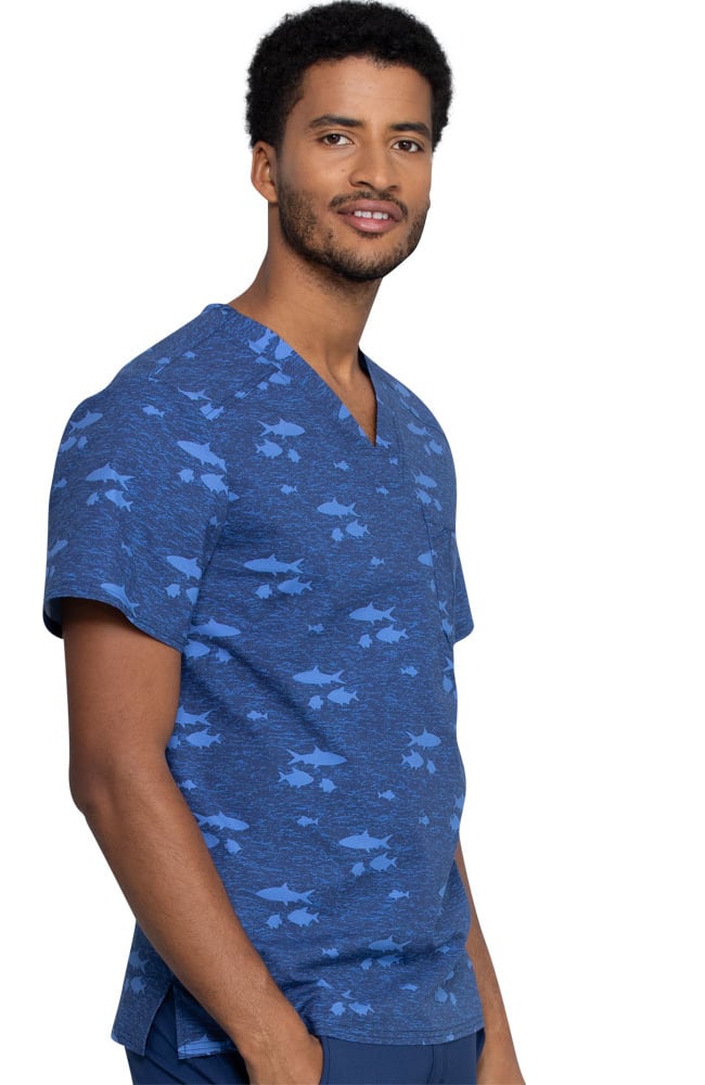Clearance Men's Stay In School Print Scrub Top Cherokee Clearance Men's Stay In School Print Scrub Top -Silverts-shop 4 ck ck692 printclearance 650 2